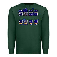 Sports Green valentine's day school pencils navy blue Premium Sweatshirt - MaliasSmallBusiness