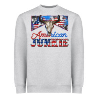 Heather Grey American junkie Heavyweight Sweatshirt - Zillion Design Studio
