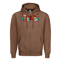 Chestnut lady of guadalupe coffee cups libbey glass Zipper Hoodie - Jasminsmagicworld