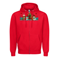 Red lady of guadalupe coffee cups libbey glass Zipper Hoodie - Jasminsmagicworld