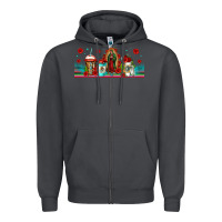 Smoke lady of guadalupe coffee cups libbey glass Zipper Hoodie - Jasminsmagicworld