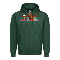 Sports Green lady of guadalupe coffee cups libbey glass Zipper Hoodie - Jasminsmagicworld