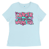Baby Blue cancer pick up the wrong girl Ladies Tee - AdoDesignShop