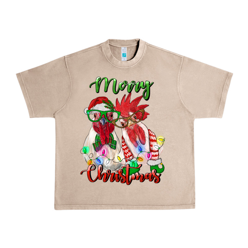 Christmas Roosters Urban Heavy Tee by RanaPortraitStore | Teevron