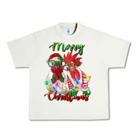Pistachio christmas roosters Urban Heavy Tee - RanaPortraitStore