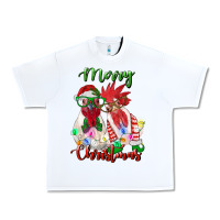 White christmas roosters Urban Heavy Tee - RanaPortraitStore