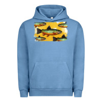 Pigment Pebble Blue Colorado Greenback Cutthroat Trout Fish Urban Hoodie - Bettercallsaul