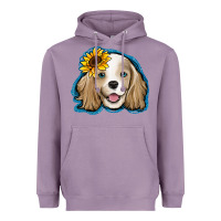 Lavender cocker spaniel sunflower Heavyweight Hoodie - Jasminsmagicworld