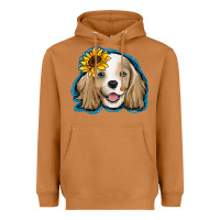 Meerkat cocker spaniel sunflower Heavyweight Hoodie - Jasminsmagicworld
