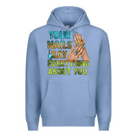 Colony Blue your nails say everything about you bbs Premium Hoodie - BundleAndBundleShop