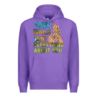 Purple your nails say everything about you bbs Premium Hoodie - BundleAndBundleShop