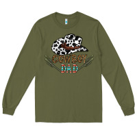 Army Green cowboy dad Long Sleeve Tee - CowhideDigitalArt