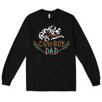 Black cowboy dad Long Sleeve Tee - CowhideDigitalArt