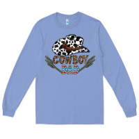 Colony Blue cowboy dad Long Sleeve Tee - CowhideDigitalArt