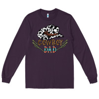 Plum cowboy dad Long Sleeve Tee - CowhideDigitalArt