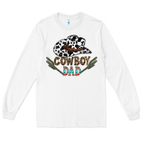 White cowboy dad Long Sleeve Tee - CowhideDigitalArt
