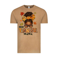 Vintage Camel one thankful mama afro messy bun Vintage Tee - texasbilliewilder