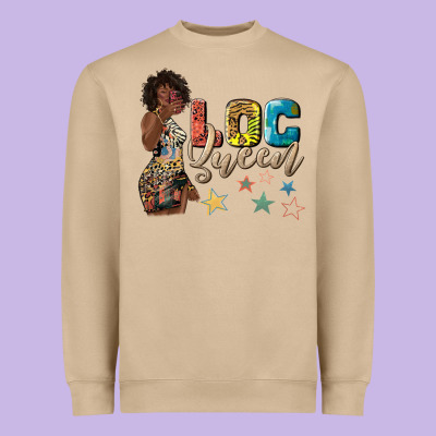 Heavyweight Sweatshirt afro woman loc queen