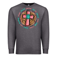 Charcoal Heather love myself cross Premium Sweatshirt - MaliasSmallBusiness