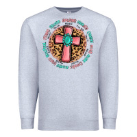 Heather Grey love myself cross Premium Sweatshirt - MaliasSmallBusiness