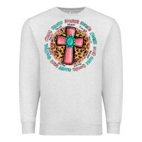 Oatmeal Heather love myself cross Premium Sweatshirt - MaliasSmallBusiness