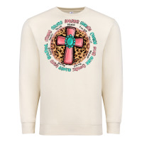 Sandshell love myself cross Premium Sweatshirt - MaliasSmallBusiness