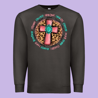 Love Myself Cross Premium Sweatshirt Designed By Maliassmallbusiness