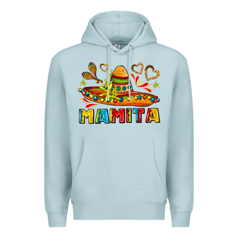 Mamita And Sombrero With Lime Flowers Premium Hoodie by AdoDesignShop | Teevron