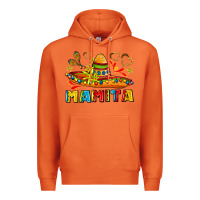 Carrot mamita and sombrero with lime flowers Premium Hoodie - AdoDesignShop