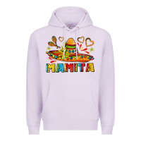 Lilac mamita and sombrero with lime flowers Premium Hoodie - AdoDesignShop