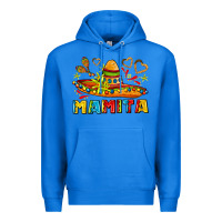 True Royal mamita and sombrero with lime flowers Premium Hoodie - AdoDesignShop