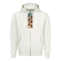 Oatmeal Heather dinosaur parasaurolophus pen wrap Zipper Hoodie - Artiststas