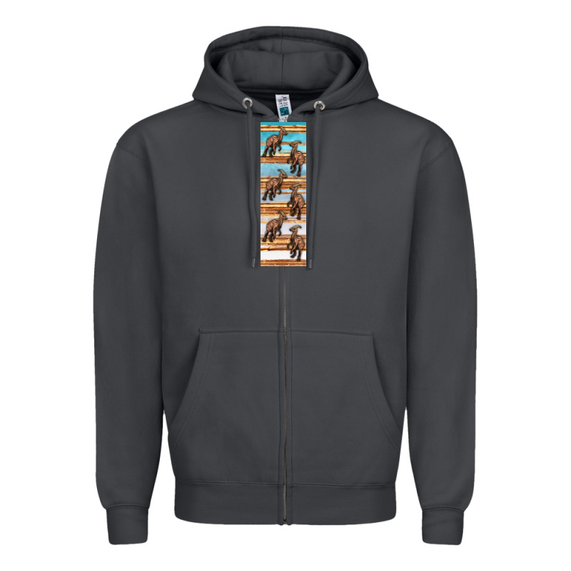 Dinosaur Parasaurolophus Pen Wrap Zipper Hoodie by Artiststas | Teevron