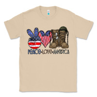 Mushroom peace love america Classic Tee - CowhideDigitalArt
