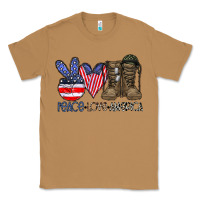 Toasted Coconut peace love america Classic Tee - CowhideDigitalArt