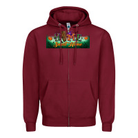 Burgundy home sweet home libbey glass Zipper Hoodie - BundleAndBundleShop