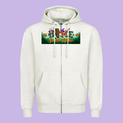Home Sweet Home Libbey Glass Zipper Hoodie Designed By Bundleandbundleshop