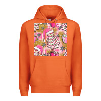 Carrot christmas cake and pink mug seamless pattern bbs Premium Hoodie - BundleAndBundleShop