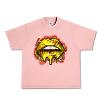 Salmon softball lips Urban Heavy Tee - Zillion Design Studio