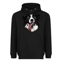 Black Border Collie Heavyweight Hoodie - Jasminsmagicworld