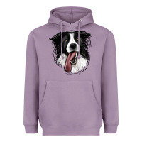 Lavender Border Collie Heavyweight Hoodie - Jasminsmagicworld