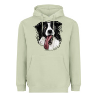 Matcha Border Collie Heavyweight Hoodie - Jasminsmagicworld
