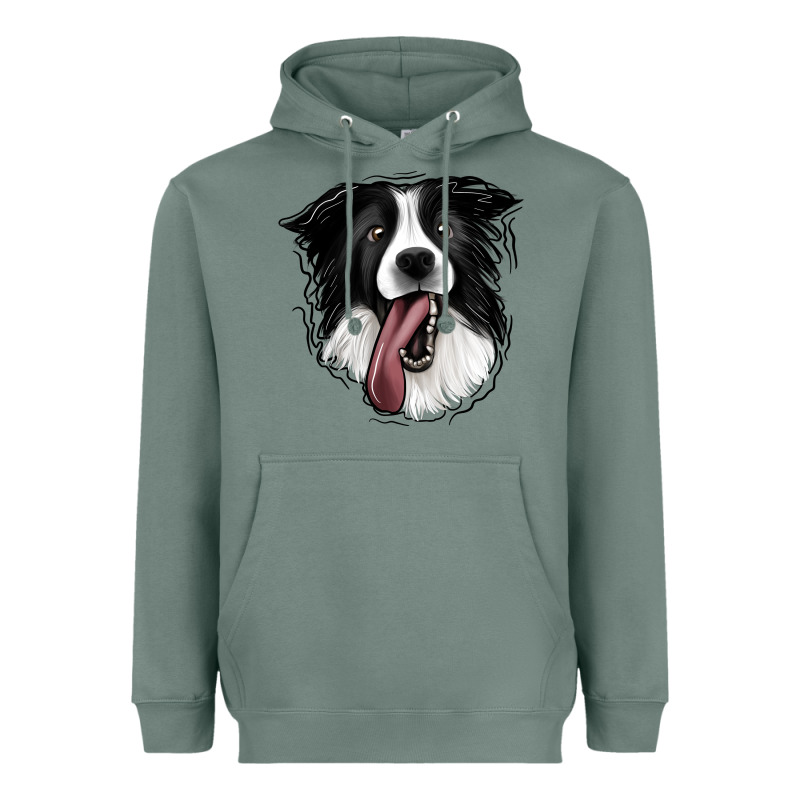 Border Collie Heavyweight Hoodie by Jasminsmagicworld | Teevron