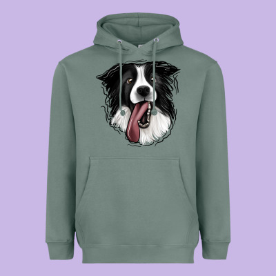 Border Collie Heavyweight Hoodie Designed By Jasminsmagicworld