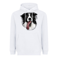 White Border Collie Heavyweight Hoodie - Jasminsmagicworld