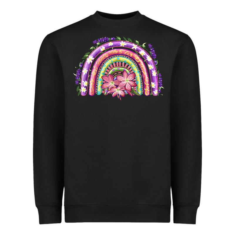 Easter Floral Spring Rainbow Heavyweight Sweatshirt by RanaPortraitStore | Teevron