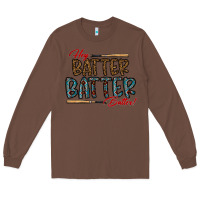 Chestnut hey batter batter batter Long Sleeve Tee - CowhideDigitalArt