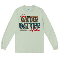 Matcha hey batter batter batter Long Sleeve Tee - CowhideDigitalArt