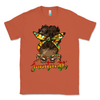 Copper juneteenth black woman messy bun Classic Tee - HRA Design Shop