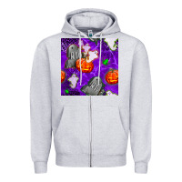 Tombstone And Ghosts Seamless Paternal Zipper Hoodie | Teevron